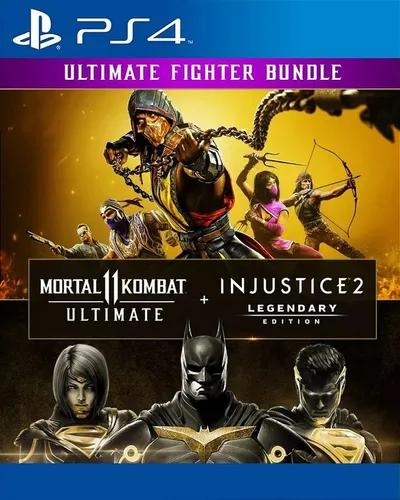 Pacote Mortal Kombat 11 Ultimate + Injustice 2 Ed Lendaria Jogo para PS4