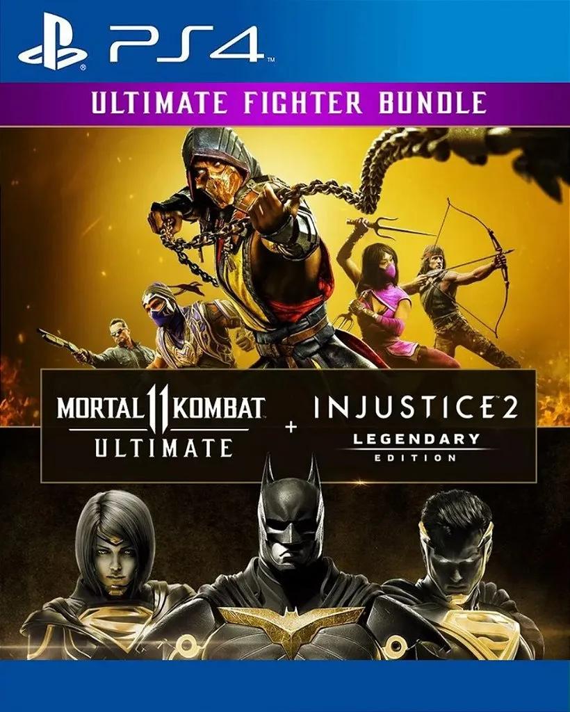 Pacote Mortal Kombat 11 Ultimate + Injustice 2 Ed Lendaria Jogo para PS4 - Imagem 1