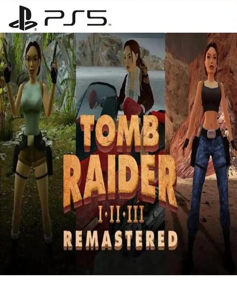 Tomb Raider I-III Remastered Starring Lara Croft Jogo Online para PS5 - Imagem 1